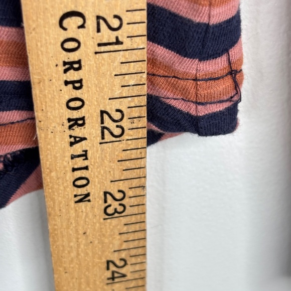 Pact Long Sleeve Shirt S Easy Slub Twist Back Harvest Stripe Organic Sustainable - Picture 8 of 11